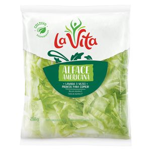 Alface Americana Higienizada Fatiada La Vita 250g