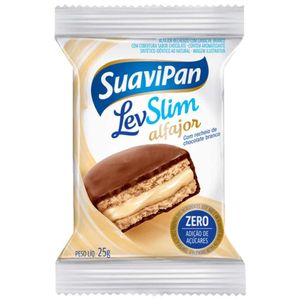 Alfajor Chocolate Branco Levslim Suavipan 25g