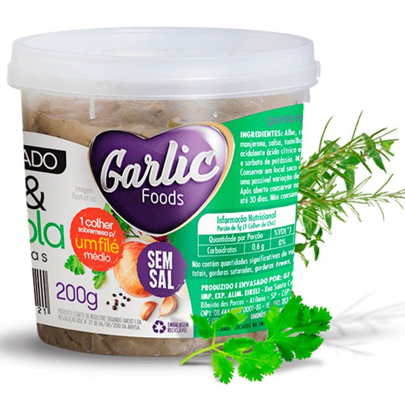 Alho-Com-Ervas-Finas-Garlic-200g