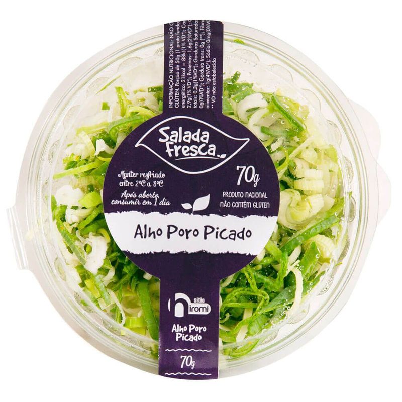 Alho-Poro-Picado-Higienizado-Salada-Fresca-70g