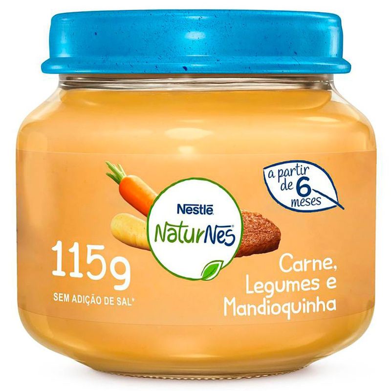 Alimento-Infantil-Carne-Legumes-Mandioquinha-Nestle-Pote-115-120g