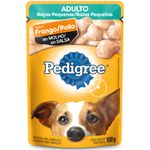 Alimento-Para-Caes-Adultos-Racas-Pequenas-Frango-ao-Molho-Pedigree-Sache-100g