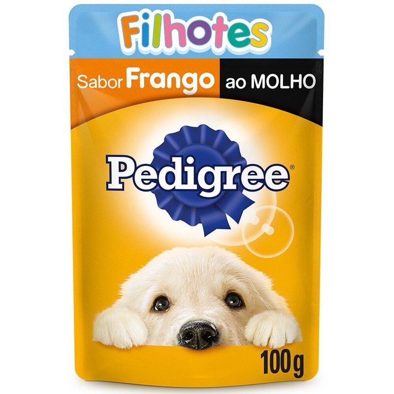 Alimento-Para-Caes-Filhotes-Sabor-Frango-ao-Molho-Pedigree-Sache-100g