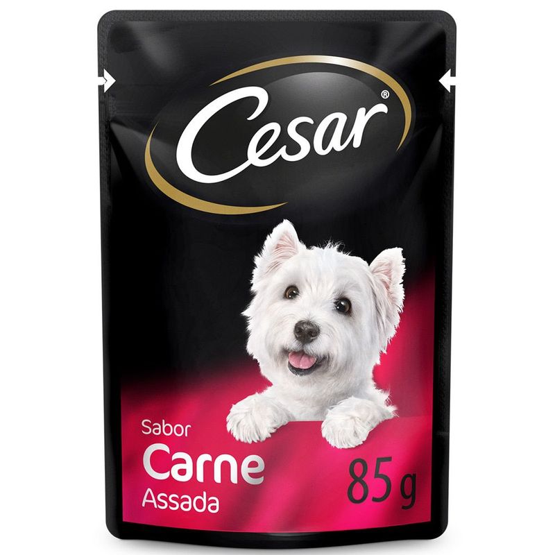 Alimento-Para-Caes-Sabor-Carne-Assada-Cesar-Sache-85g