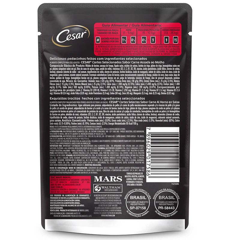 Alimento-Para-Caes-Sabor-Carne-Assada-Cesar-Sache-85g