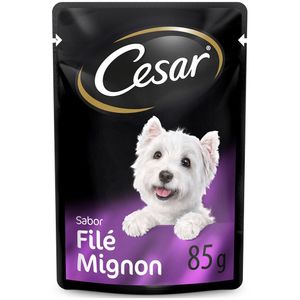 Alimento para Cães Sabor Filet Mignon Cesar Sachê 85g