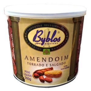 Amendoim Torrado e Salgado Byblos Lata 300g