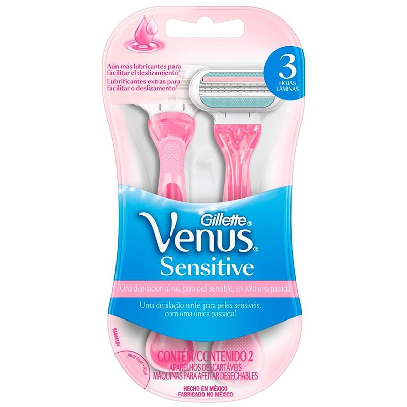 Aparelho-E-Barbeador-Venus-Sensitive-Gillette-Com-2-Unidades
