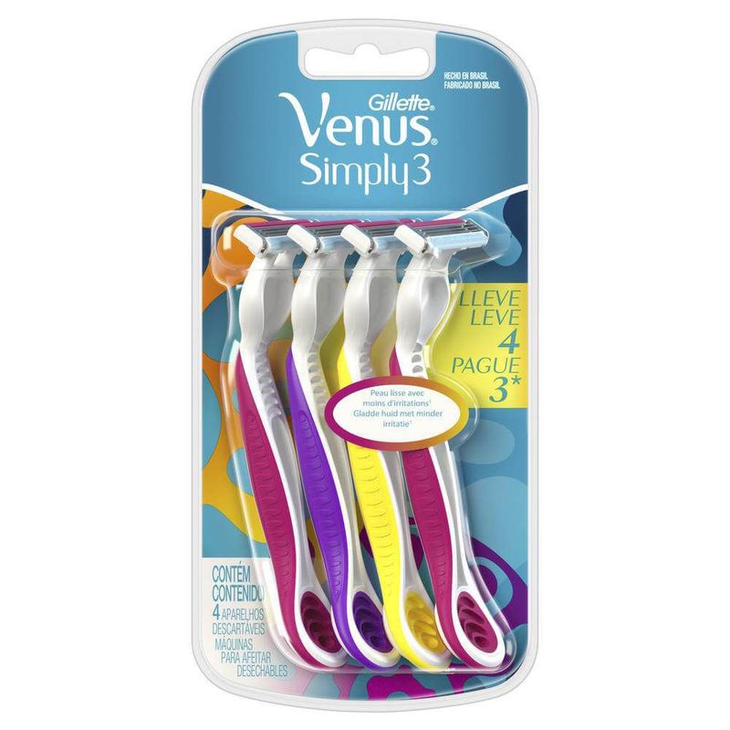 Aparelho-Feminino-Venus-Simply-Gillete-Leve-4-Pague-3