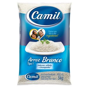 Arroz Polido Longo Fino Tipo 1 Camil 5kg