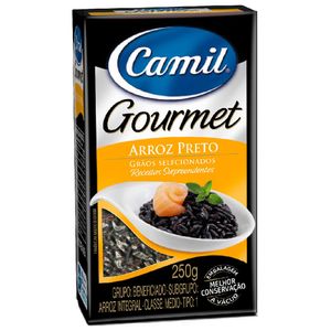 Arroz Preto Gourmet a Vácuo Camil 250g