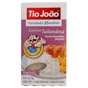 Arroz Tailandesa Cozido Variedades Mundial Tio João 1kg