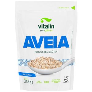 Aveia em Flocos Sem Glúten Vitalin 200g