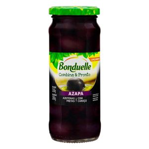 Azeitona Preta em Conserva Azapa com Caroço Bonduelle 200g
