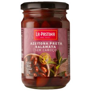 Azeitona Preta Sem Caroço La Pastina 175g