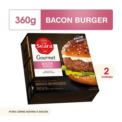 Bacon Burguer Gourmet Seara 360g