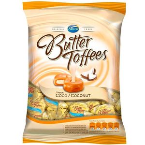 Bala de Caramelo Sabor Coco Butter Toffees 100g