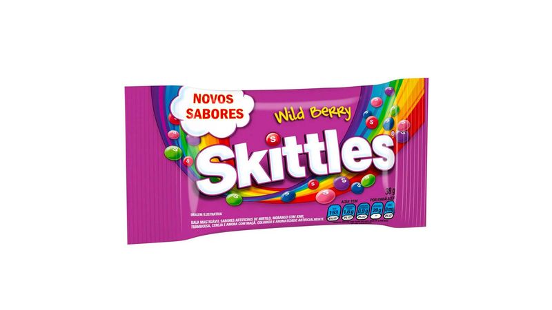 Bala Frutas Silvestres Skittles 38g