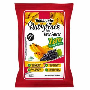 Bananada com Uvas Passas Zero Nutryllack 230g