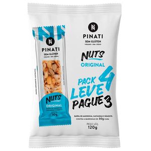 Barra de Cereal Original Nuts Pinati 120g Leve 4 Pague 3