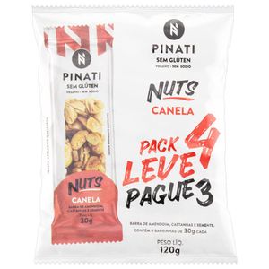 Barra Nuts Canela Pinati Leve 4 Pague 3 120g