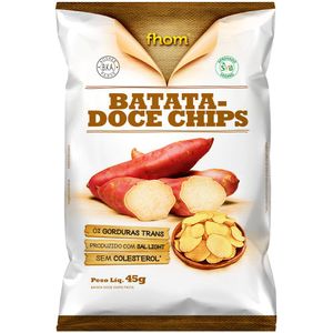 Batata Doce Chips Raízes Vegano Fhom 45g