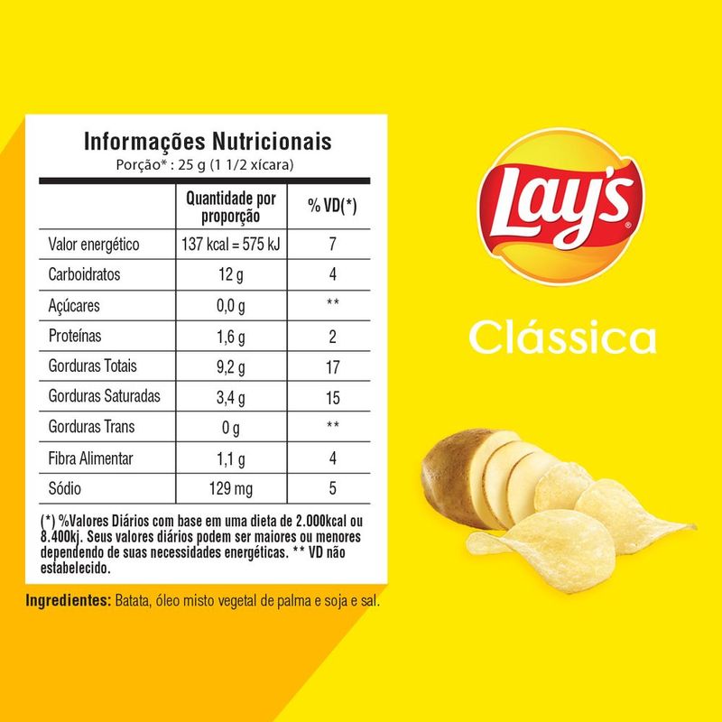 Batata-Frita-Lisa-Classica-Lays-135g