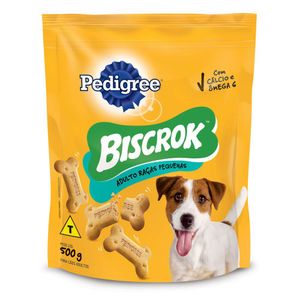 Biscoito Biscrok para Cães Adultos de Raças Pequenas Pedigree 500g