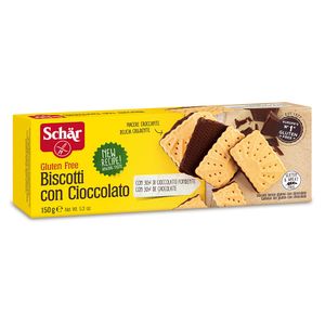 Biscoito Cobertura de Chocolate Sem Glúten Schar 150g