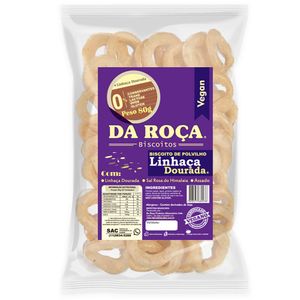 Biscoito de Polvilho Linhaça Dourada Vegano Da Roça 80g