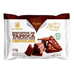 Biscoito de Tapioca com Chocolate Vegano Fhom 5g