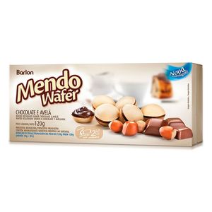Biscoito Mendo Wafer Chocolate com Avelã Barion 120g