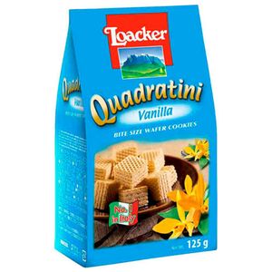Biscoito Quadratini Baunilha Loacker 125g