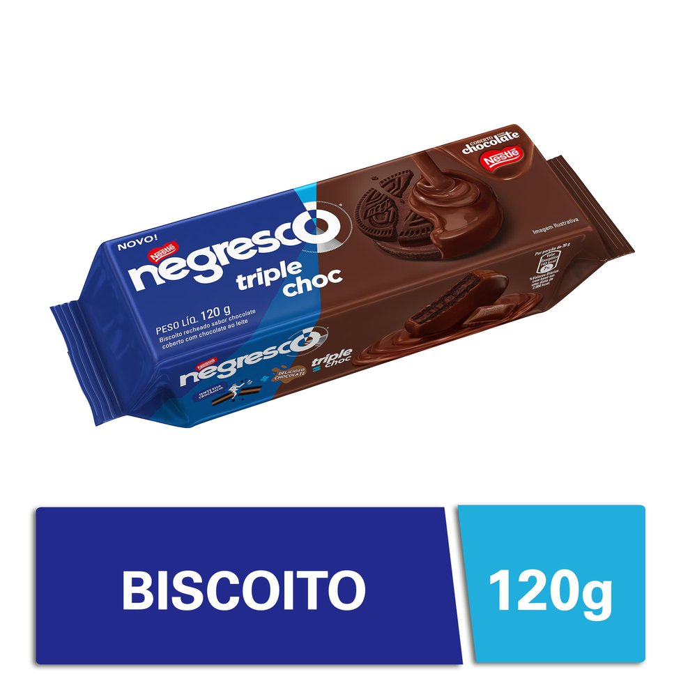 Biscoito Recheado de Baunilha Bauducco 140g Mambo Supermercado São