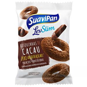 Biscoito Rosquinha de Chocolate Sem Adição de Açúcar Suavipan 35g