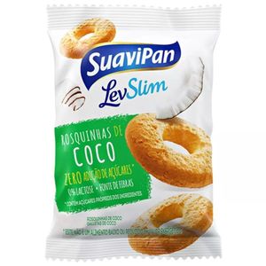 Biscoito Rosquinha de Coco Sem Adição de Açúcar Suavipan 35g
