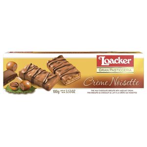Biscoito sabor Crème Noisette Loacker 100g