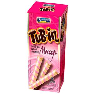 Biscoito Tub-in Morango Montevérgine 48g