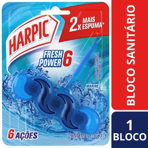 Bloco Sanitário Fresh Power 6 Marine Harpic