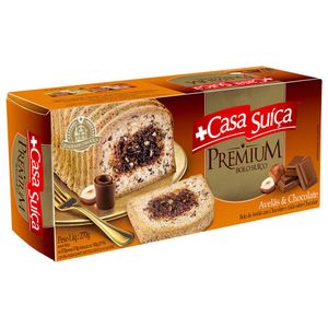 Bolo Premium de Avelã e Chocolate Casa Suiça 270g