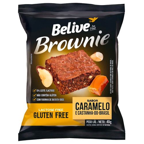 Brownie Caramelo e Castanha Do Pará Belive 40g