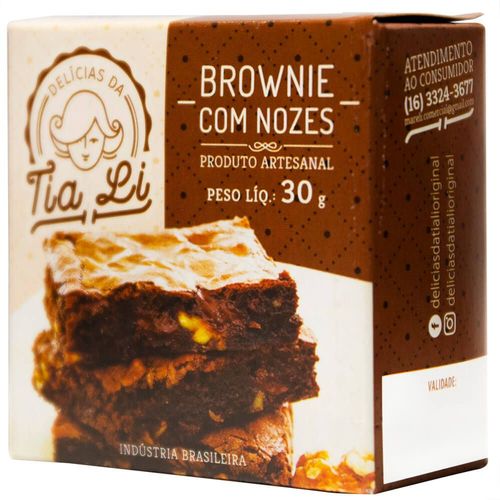 Brownie com Nozes Tia Li 30g