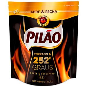 Café Torrado e Moído 252° Graus Abre & Fecha Pilão Sachê 500g