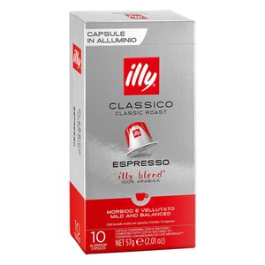 Cápsula de Café Torrado e Moído Clássico Espresso Illy Caixa 57g com 10 Unidades