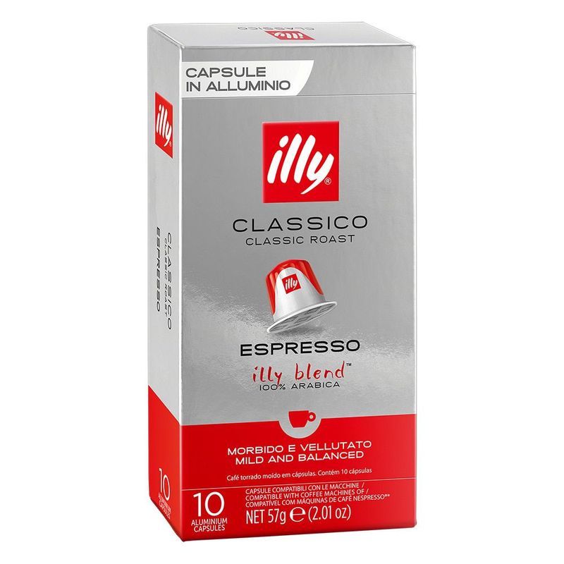 Cafe-em-Capsula-Torrado-E-Moido-Classico-Espresso-Illy-Caixa-57g-10-Unidades