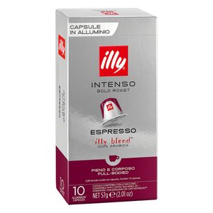 Cápsula de Café Intenso Espresso Illy Caixa 57g com 10 Unidades