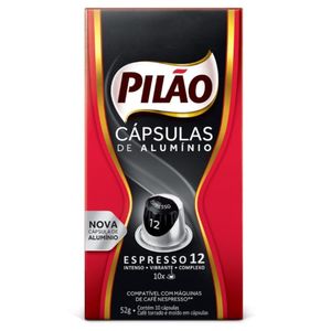 Cápsula de Café Espresso 12 Pilão 52g com 10 Unidades