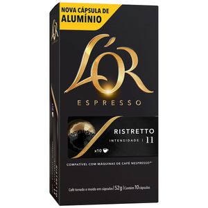 Cápsula de Café Espresso Ristretto L'or 52g com 10 Unidades