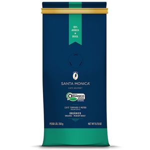 Café Torrado e Moído Orgânico Santa Mônica 250g