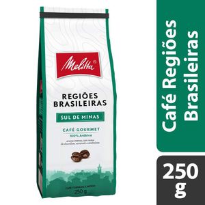 Café Torrado e Moído Regiões Brasileiras Sul de Minas Melitta 250g